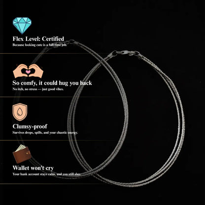 Noor✨ by Zyrene – Premium Dual-Layer Anklet | Subtle Shine for Daily Wear | Silver-Toned | Lifetime Plating | 6-Month Warranty