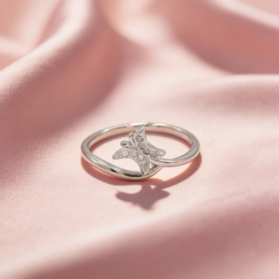 Pihu™ Flutter Ring by Zyrene — 925 Silver Ring
