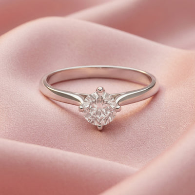 Solara™ by Zyrene – Classic Solitaire Ring | 925 Sterling Silver | Lifetime Plating & 6-Month Warranty