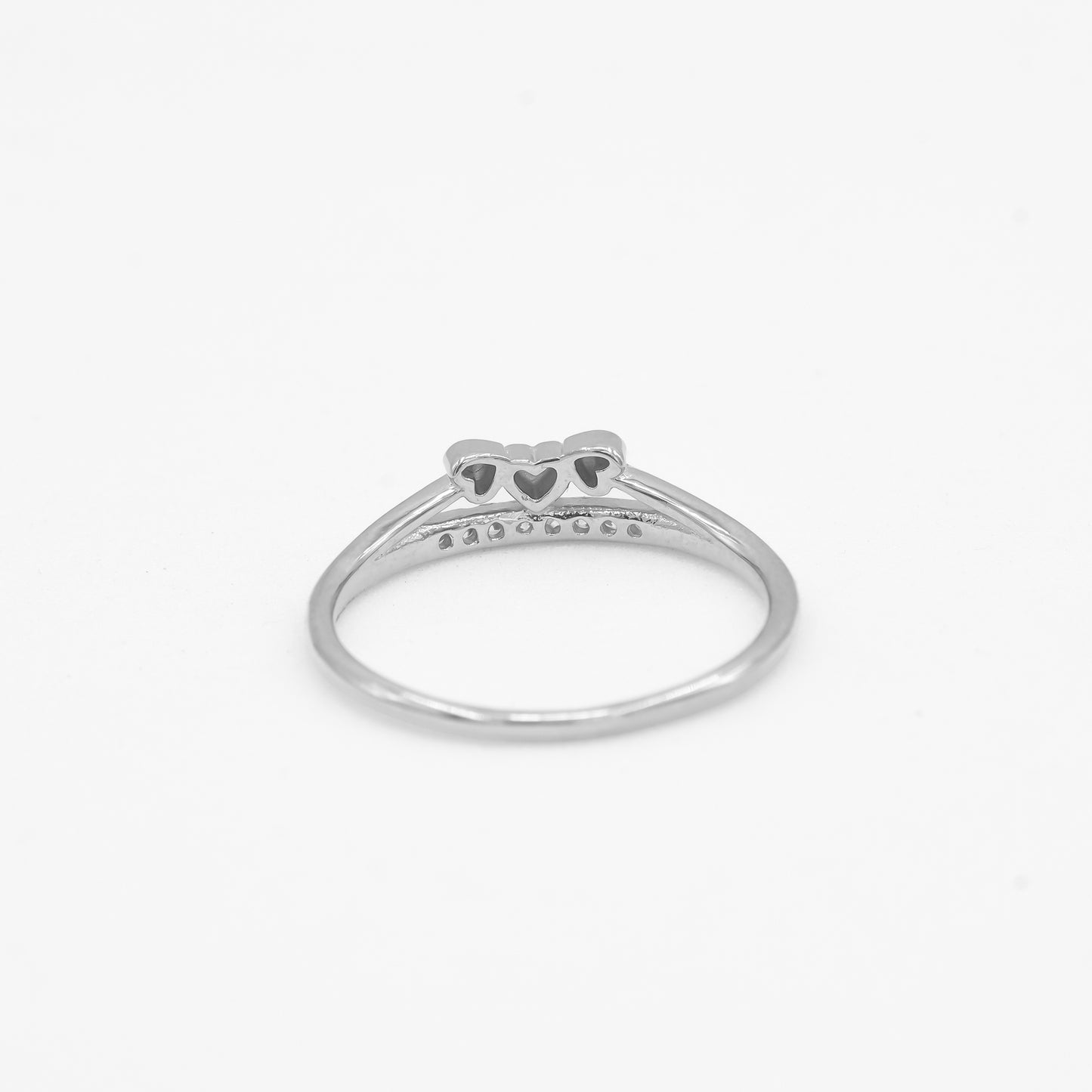 Meher™ Triple Heart Ring by Zyrene — 925 Silver Ring