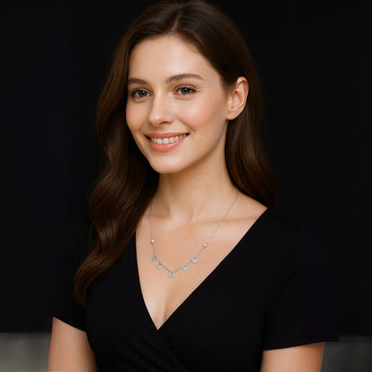 Seressa™ by Zyrene – Heart Drop Necklace | Sterling Silver Minimal Charm Chain | Everyday Romance