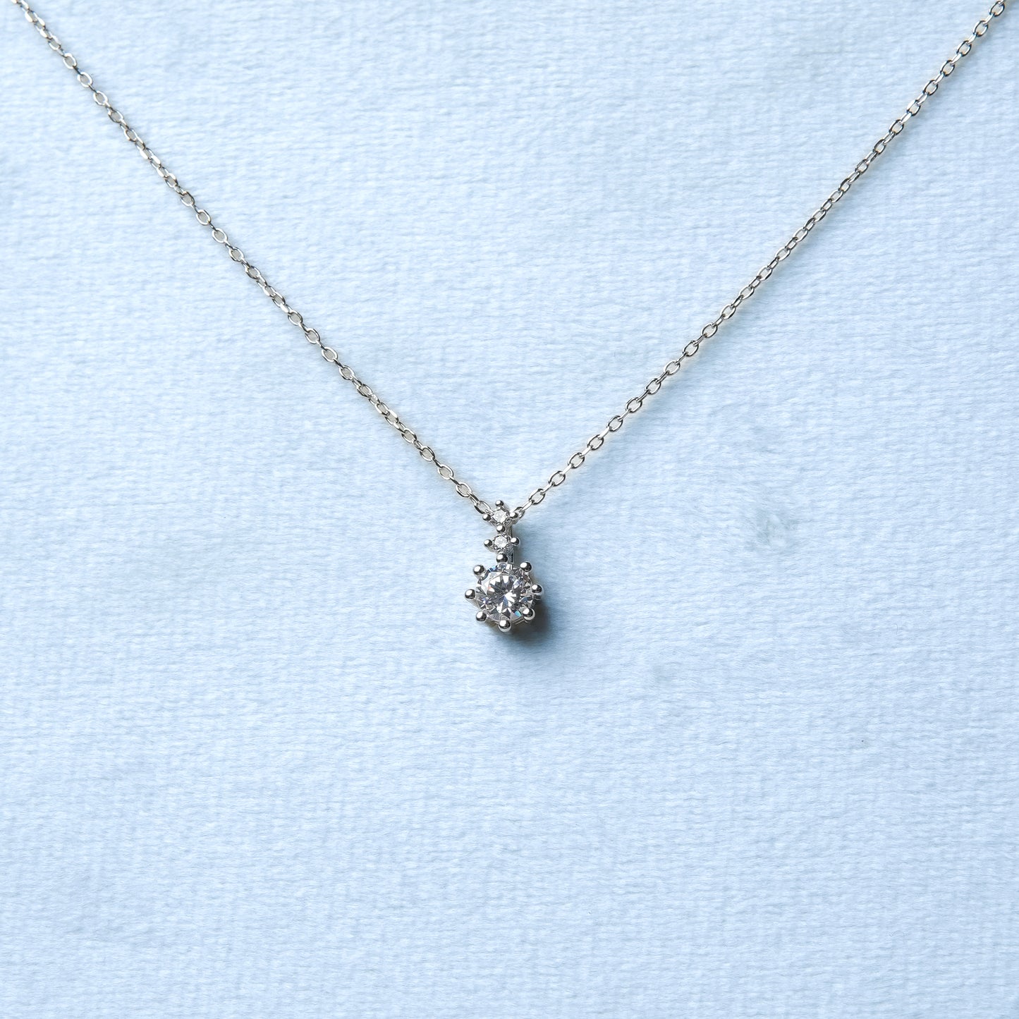 Lumina™ by Zyrene – Classic Solitaire Crown Necklace | 925 Sterling Silver | Daily Shine + Timeless Vibes