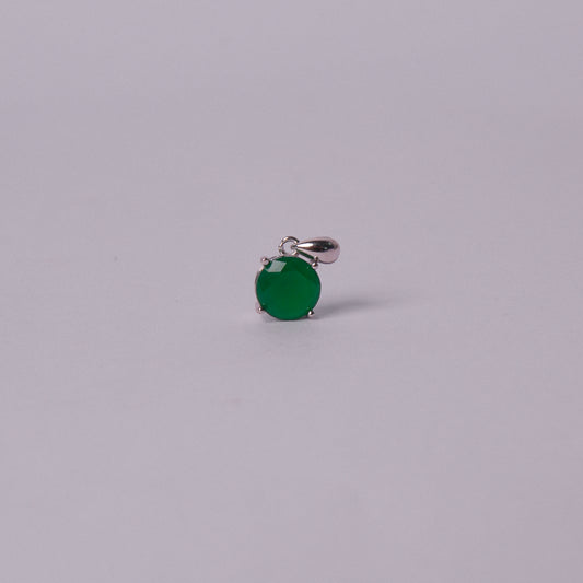 Verdura™ by Zyrene – Emerald Glow Pendant & Earrings Set | 925 Sterling Silver | Everyday Luxe Charm