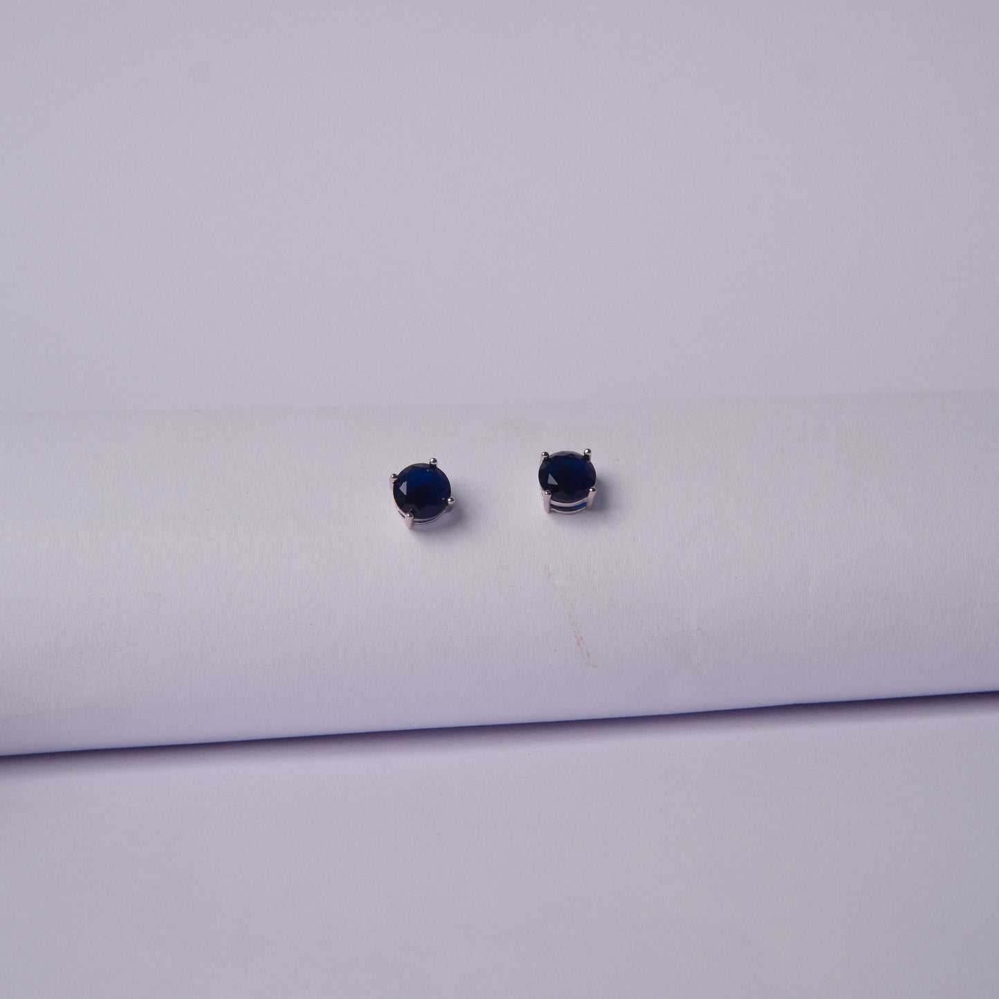 Aurelia Blue™ by Zyrene – Classic Sapphire Pendant & Earrings Set | 925 Silver | Soft Luxe Glow