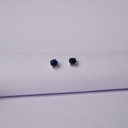 Aurelia Blue™ by Zyrene – Classic Sapphire Pendant & Earrings Set | 925 Silver | Soft Luxe Glow