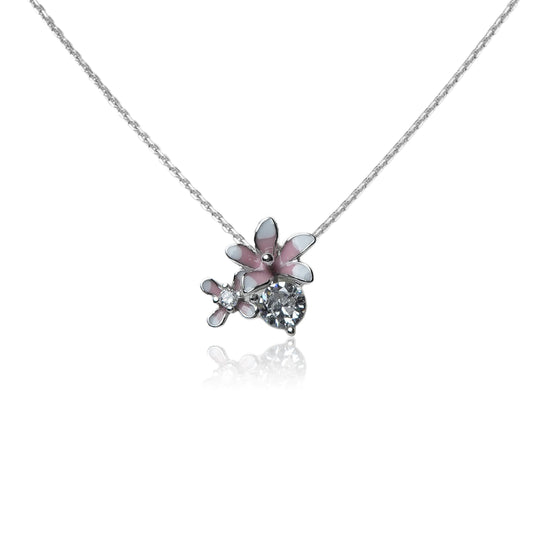 Elowen™ by Zyrene – Petite Blossom Pendant | 925 Sterling Silver | Soft Minimal Aesthetic