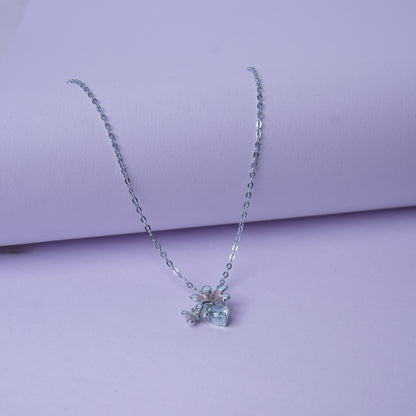 Elowen™ by Zyrene – Petite Blossom Pendant | 925 Sterling Silver | Soft Minimal Aesthetic