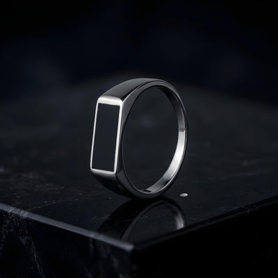 Signet Rings™ by Zyrene – Silent Bar | 925 Sterling Silver | Mafia + Legacy Vibes | Premium Lifetime Plating & 6-Month Warranty Included