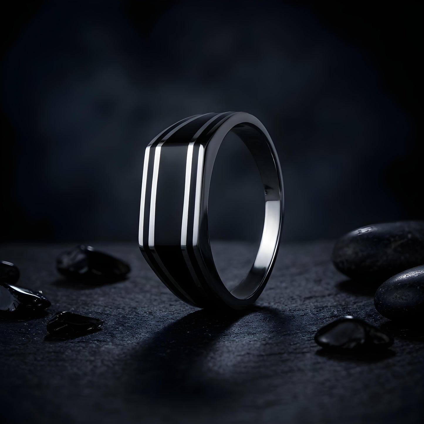 Signet Rings™ by Zyrene – Shadow Lane | 925 Sterling Silver | Stealth + Authority Vibes | Premium Lifetime Plating & 6-Month Warranty Included