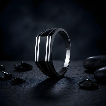 Signet Rings™ by Zyrene – Shadow Lane | 925 Sterling Silver | Stealth + Authority Vibes | Premium Lifetime Plating & 6-Month Warranty Included