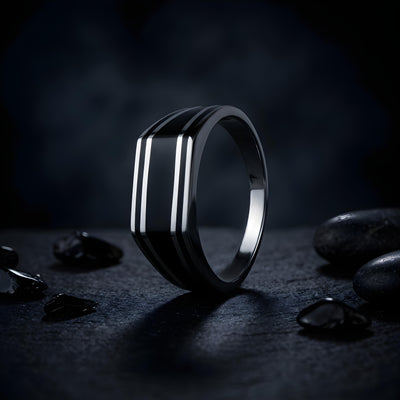 Signet Rings™ by Zyrene – Shadow Lane | 925 Sterling Silver | Stealth + Authority Vibes | Premium Lifetime Plating & 6-Month Warranty Included
