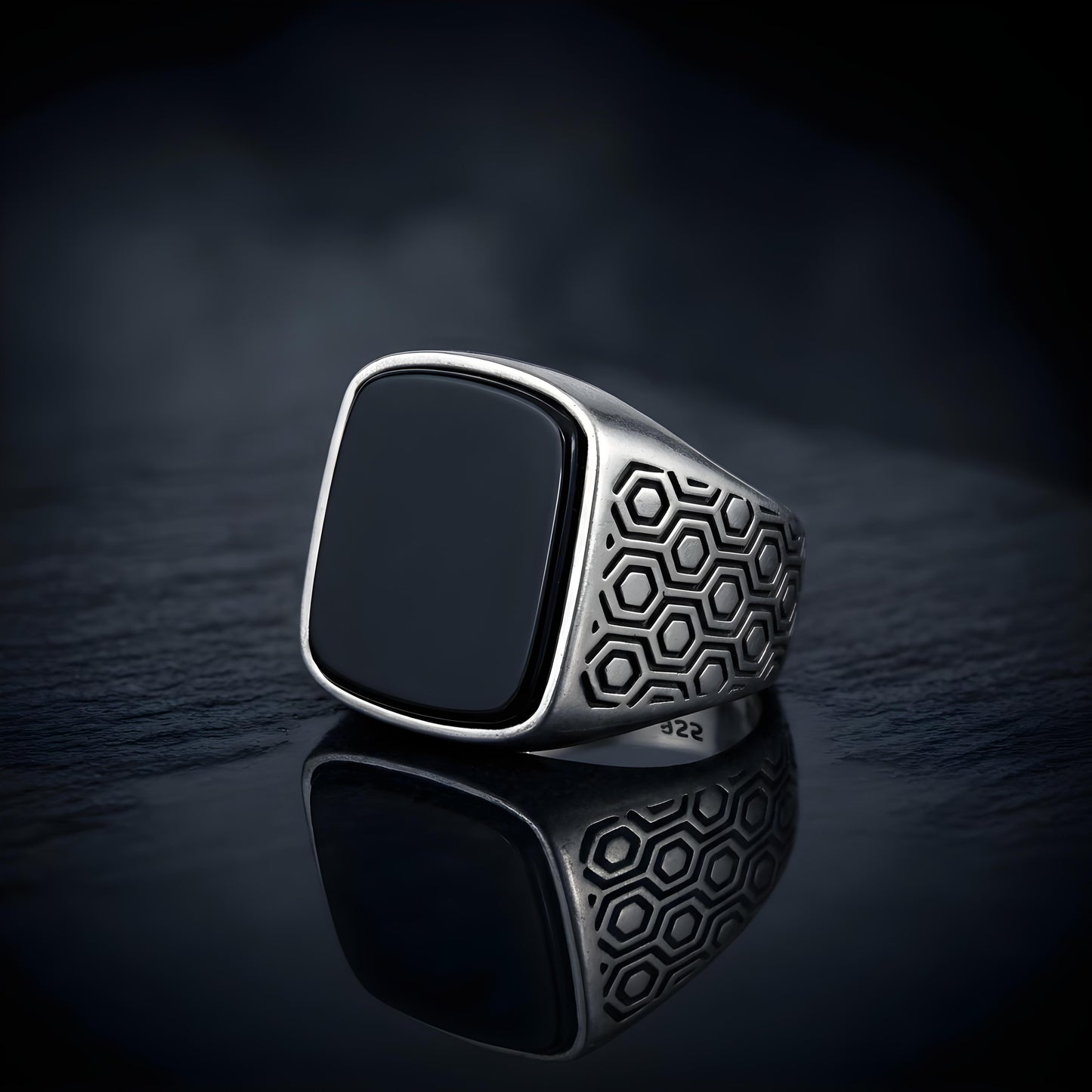 Odin’s Band™ by Zyrene – Shieldstone Ring | 925 Sterling Silver | Protection + Power Vibes | Premium Lifetime Plating & 6-Month Warranty Included
