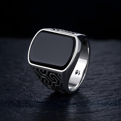 Odin’s Band™ by Zyrene – Labyrinth Ring | 925 Sterling Silver | Strategy + Strength Vibes | Premium Lifetime Plating & 6-Month Warranty Included