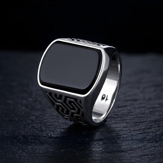 Odin’s Band™ by Zyrene – Labyrinth Ring | 925 Sterling Silver | Strategy + Strength Vibes | Premium Lifetime Plating & 6-Month Warranty Included