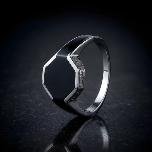 Signet Rings™ by Zyrene – HexaMark | 925 Sterling Silver | Precision + Legacy Vibes | Premium Lifetime Plating & 6-Month Warranty Included