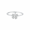 Fortuna™ by Zyrene – Four-Leaf Clover Ring | 925 Sterling Silver | Lifetime Plating & 6-Month Warranty
