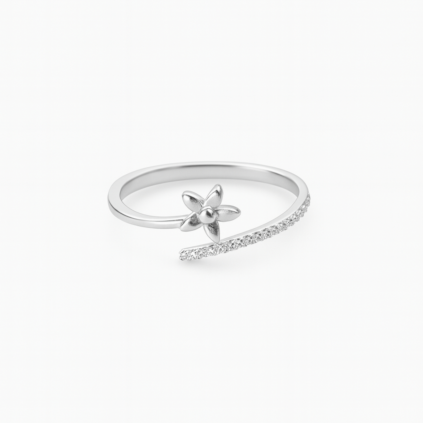 Florena™ by Zyrene – Dainty Blossom Wrap Ring | 925 Sterling Silver | Lifetime Plating & 6-Month Warranty