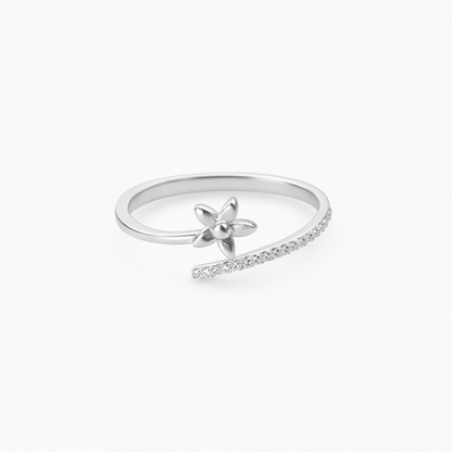 Florena™ by Zyrene – Dainty Blossom Wrap Ring | 925 Sterling Silver | Lifetime Plating & 6-Month Warranty