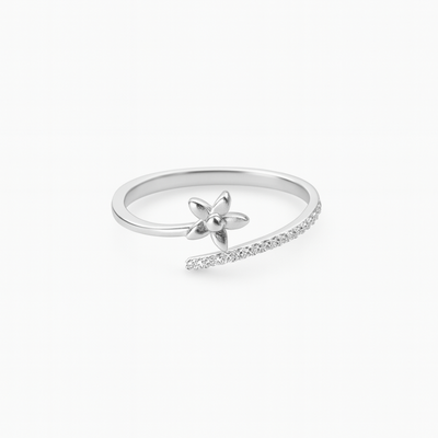 Florena™ by Zyrene – Dainty Blossom Wrap Ring | 925 Sterling Silver | Lifetime Plating & 6-Month Warranty