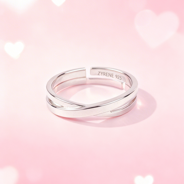 Lumiéra™ Ring – Adjustable 925 Sterling Silver Band by Zyrene | Soft Luxe Sparkle