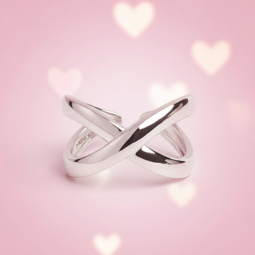 INFINÉ™ Ring – Adjustable 925 Sterling Silver Infinity Band by Zyrene | Forever Energy