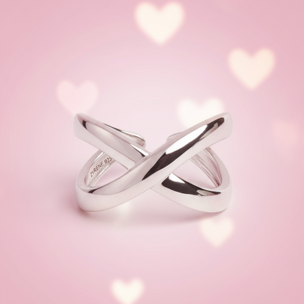 INFINÉ™ Ring – Adjustable 925 Sterling Silver Infinity Band by Zyrene | Forever Energy